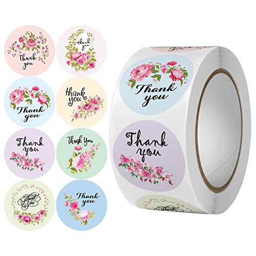 UOHLCX Thank You Stickers Dessert Seal Reward Stickers Wedding Birthday Party Flowers