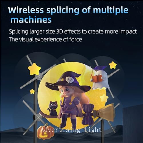 14-85CM 3D Hologram Projector Fan Display Advertising Logo Light Led Sign Holographic Lamp Three-Dimensional Projectors(PD14)