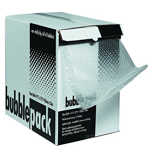 Aviditi Cushion Bubble Dispenser Pack for Moving and Packing, 12"W x 175'L, 3/16" Bubble Height, 12" Width, 0.188" Height, 2100" Length
