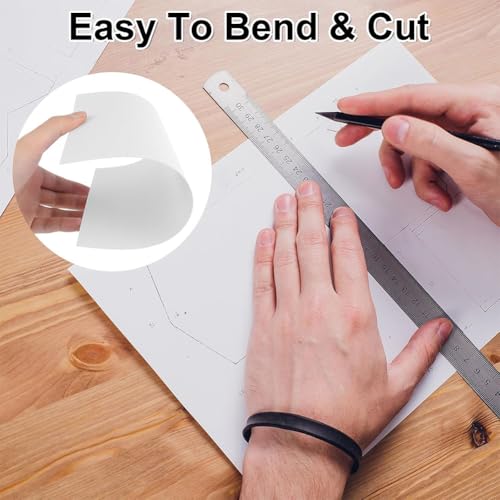 HAOTAISH White ABS Plastic Board for DIY Crafts Gardens Offices, 600 * 600mm, Thickness 1-30mm
