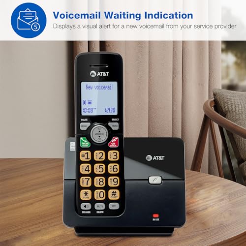AT&T EL1121-31 3-Handset DECT 6.0 Cordless Landline Phone with Caller ID, Full-Duplex Speakerphone, Backlit Display & Keypad - Quiet & ECO Mode