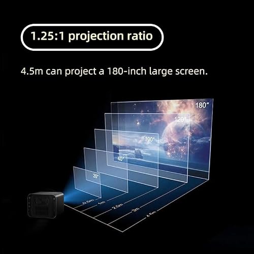 Video Projector for Home 800 ANSI Lumens 5G LED LCD Support 4K 5W*2 Speaker Games 1080p Native Projector