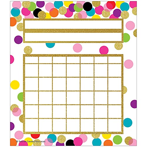 Teacher Created Resources Confetti Incentive Charts, 36 Per Pack, 6 Packs