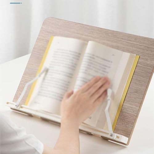 LWECMGSA Log Book Stand ABS Reading Rack Wood Holder