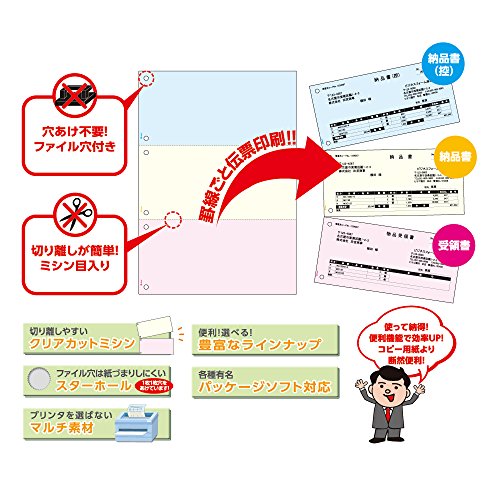 ヒサゴ FSC(R) 認証 マルチプリンタ帳票 A4白紙4面 2400枚入り FSC2006W