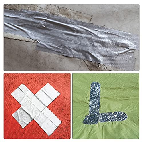 VGGBNG Waterproof Repair Tape for Awning, Multi-Purpose Tarpaulin 3.15" x14.6ft Universal Awning Cloth for Crafts Home Improvement Outdoor, Dark Green