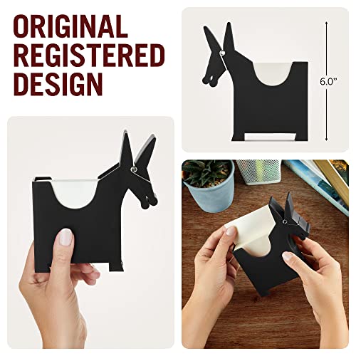 Monkey Business: Morris The Donkey Desktop Memo Holder - Cute Sticky Notes Holder & Desk Organiser, Office Accessories - Funny Decoration
