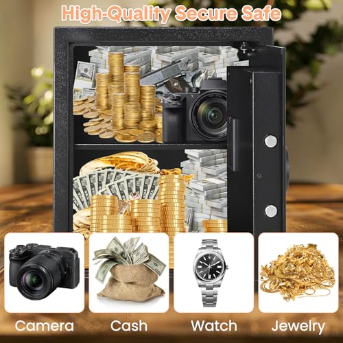 Garvee Safe Safe Wall Painting – Heavy Duty, Fireproof & Waterproof Steel – Double Key And Digital Lock – Ideal Silver, Jewelry, Documents, Passports – Size FD-2535HC 420×350×310mm