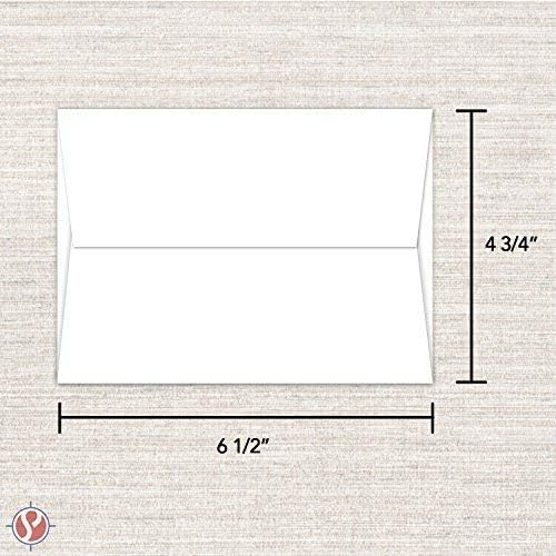 A6 White Envelopes (4 3/4" x 6 1/2") Fits 4x6 Inch Invitation Photo Wedding Announcement - Bulk Pack of 1000 Envelopes