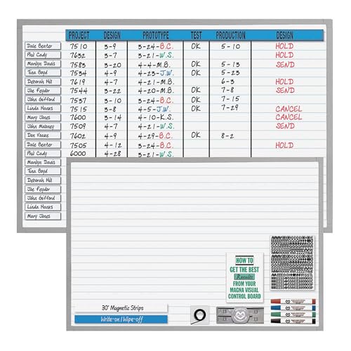 Magna Visual - NMW-2436G - Planning/Schedule Board Kit, 24x36
