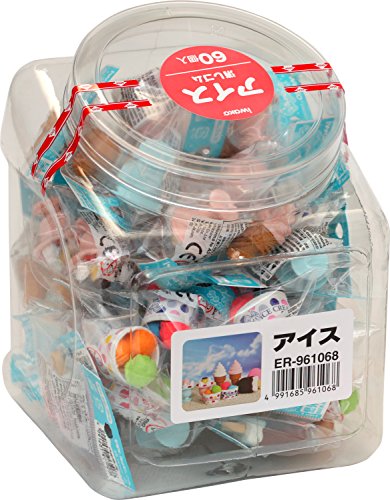 Sugata Iwako Ice Eraser, 60 Pieces SCER961068