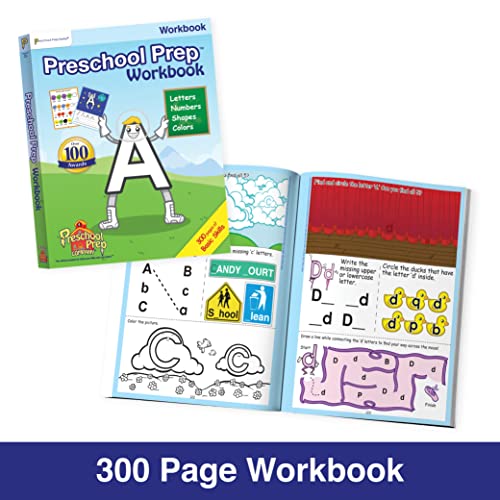 Preschool Prep Pack: Meet The Letters Numbers, Shapes & Colors Big Set! - Bundle with Flashcards, Coloring, Board, & Flap Books, Basic Skills Workbook, & Video Downloads!