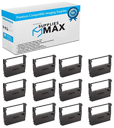 SuppliesMAX Compatible Replacement for Adler Royal A9150/A9150RF Purple P.O.S. Printer Ribbons (12/PK) (3842P_12PK)