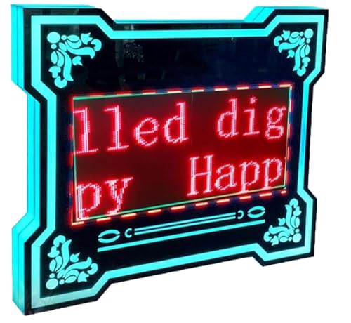 Night Club Signs VIP Board LED Message Board,LED Club Bottle Presenter,App Programmable Color Display Screen,For Wedding, Birthday,Parties,Club VIP Service,A