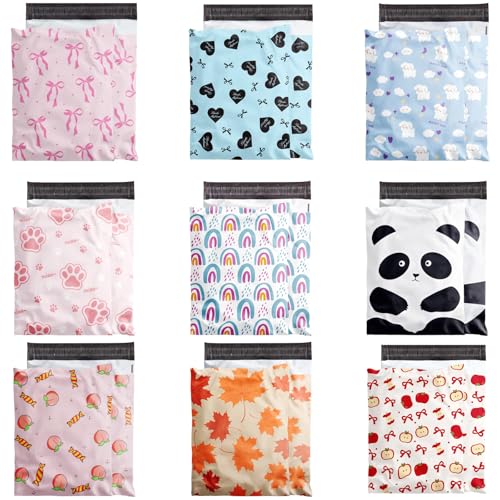 ordinarYone Pack of 100 Tear Resistant Waterproof Mailing Bags Elegant Poly Mailer Envelopes with Tamper Evident Closure
