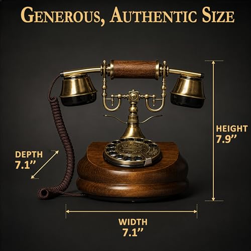 Opis Technology 1921 Cable Model A Real Wood Rotary Desktop Telephone