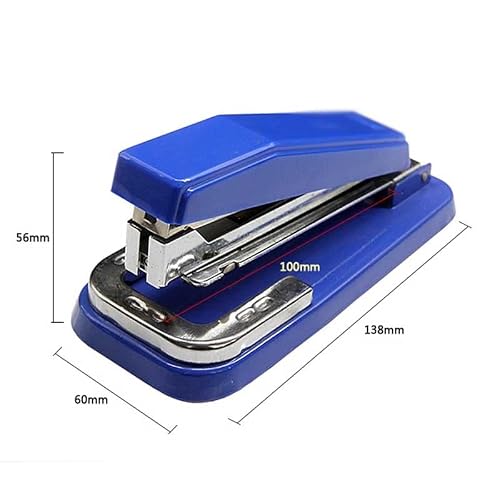 OEKFVCHVZ 360 Degree Rotating Stapler Desktop with Staples Chisel for Office Stationery School