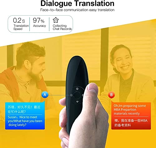 XARONF Portable Language Translator Device Portable Foreign Language Translations, Support 40 Languages/Voice Translations (Color : Red)