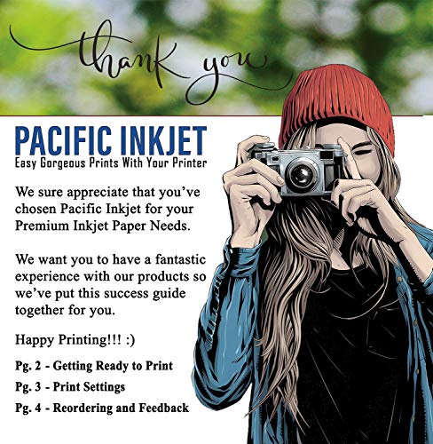 (8-x-10-inch) 100 Sheets Professional Luster Inkjet Photo Paper 10.4mil 260gsm For Beautiful Prints That Last Generations