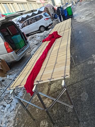 Folding Popup Promotional Counter Table Booth, Portable Metal Display Shelves for Vendors, Stall Holder and Table Stand W/ Tablecloth, Street Temporary Bar Counter Station(150x95cm(59x37 2/5in))