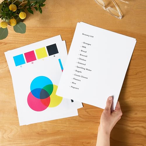 Amazon Basics Multipurpose Copy Printer Paper, 20 lb, 8.5 x 11 Inches, 8 Reams (4,000 Sheets), 92 Bright White, Great for Crisp Ink Printing