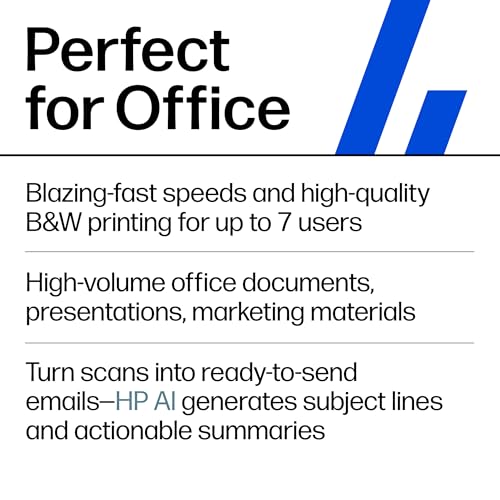 HP LaserJet Pro MFP 3105sdw Wireless Printer, Print, scan, Copy, Fast speeds, Easy Setup, Mobile Printing, Advanced Security, Best-for-Office, AI-Capable (3G646A)