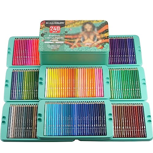ZYQHMY Art Brush Drawing Pencil 240 Color Lead Set Hand-painted Graffiti Colored Pencils
