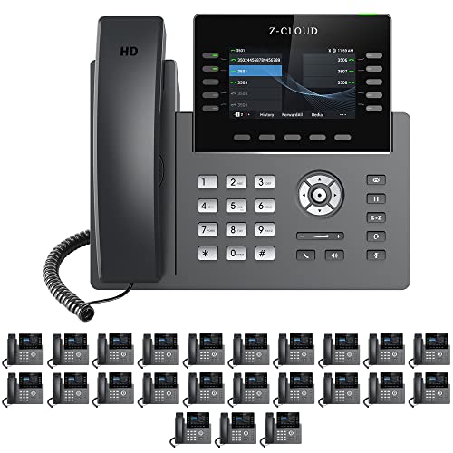 Z-Cloud 500 Phone System by Mission Machines: Auto Attendant, Voicemail, Voicemail to Email, Mobile Apps, Work from Anywhere & Includes Free Mission Machines Z-Cloud Service (24 Phone Bundle)