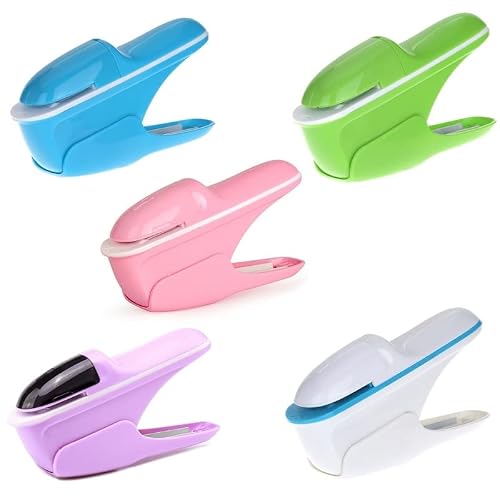 OEKFVCHVZ No Staples Nail Free Stapler Mini Paper Book Binding Stapling Machine Stapleless