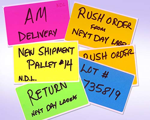 NextDayLabels 500 Rectangle Stickers, Color Coding Labels Roll, (3" x 5")