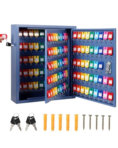 Garvee 150 Keys Cabinet Organizer, Wall Mount Steel Key Lock Box