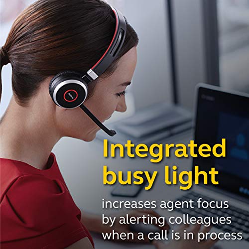 Jabra Evolve 65 MS Wireless Headset, Stereo – Includes Link 370 USB Adapter – Bluetooth Headset with Industry-Leading Wireless Performance, Advanced Noise-Cancelling Microphone, All Day Battery