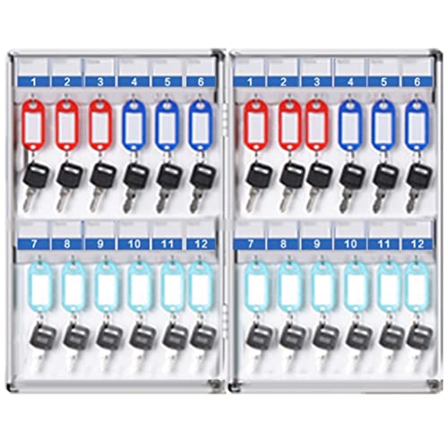 xdgFHsy Home Wall-Mounted Small Key Cabinet(24-Keys)
