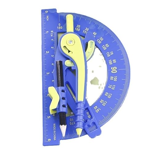 15cm Semi Circular Protractor Compasses Set