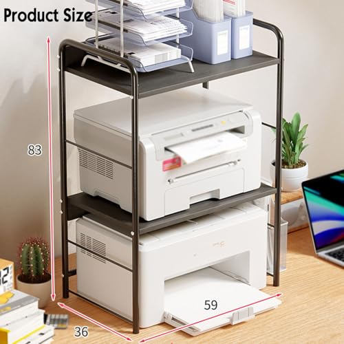 AV Media Stand, 3 Tier CD Player Stand, Metal Media Cart, Open Storage Audio Rack for Living Room, Office, Theater, Recording Studio(Black,White)(Black)