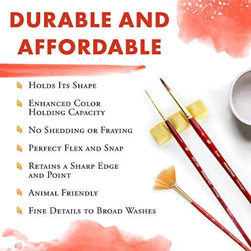 Princeton Heritage Round Brush, Synthetic, Short Handle, Size 24, 1 Count