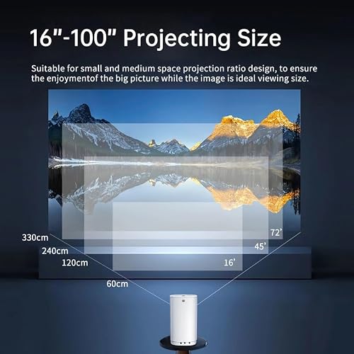 Mini Projector 1080P Movie Projectors Built-in Speaker Disppation with Remote Control for Home Theater