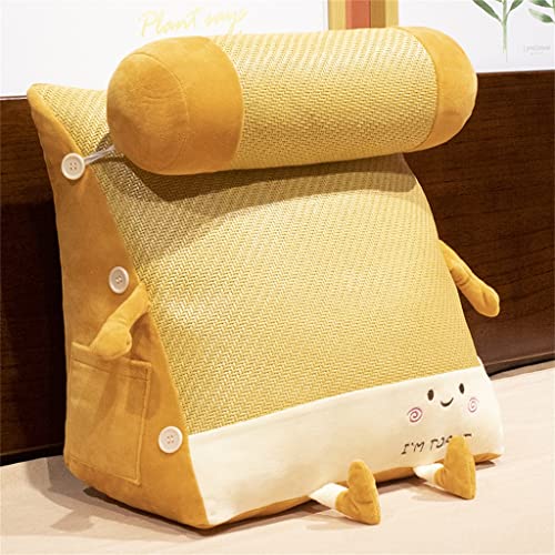 GSTYMXX Seat Bed Back Cushion Pillow Waist Protection Triangle Large Sofa Removable and Washable