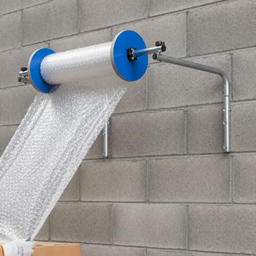 QYLTTDM Bubble Foam Wrap Roll Dispenser, Wall Mount Bubble Cushioning Holder, Made of Thickened Industrial Cold-Rolled Steel, Multiple, Easy to Install, for Packing, 40CM