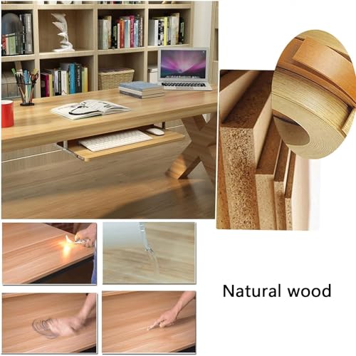 GYYDXXFC Slide Out Computer Keyboard Drawer, Platform Drawer for Typing, Side Mount Drawer Slides, Suitable for Home Learning and Office Use(Walnut,54x27cm)