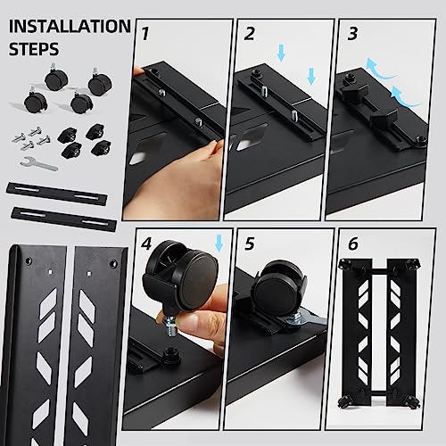 Hovadova Extra Large Computer Tower Stand, Mobile CPU Holder