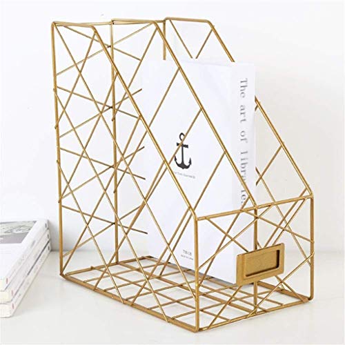 GVRMLDF File Sorter and Magazine Desk Organizer,Metal Holder for Home Office School Pack