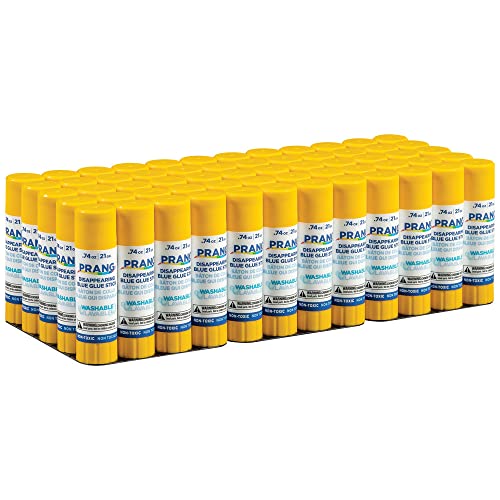 Prang Washable Glue Stick, Blue, 0.74 oz., 60 Count