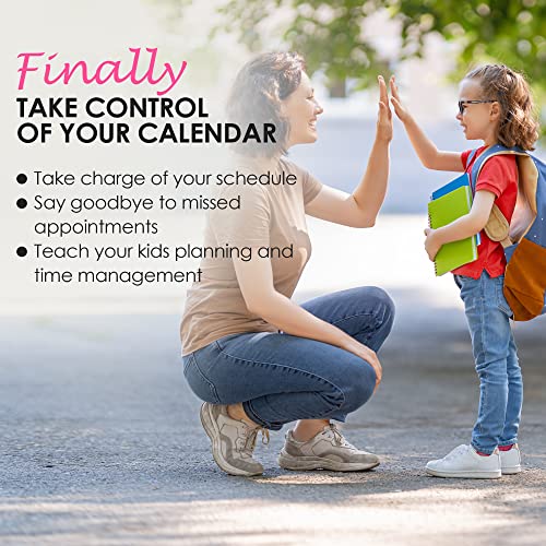 Magnetic Dry Erase Calendar Whiteboard for Fridge – Great for Family, Kids, Workout, Menu Planner – Helps to Get Organized - Includes Markers and Eraser (White)