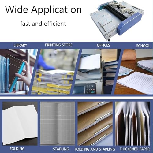 Booklet Maker A3 Paper Folder Stapler Machine,Brochure Stapler Folding Machine,Booklet Making Machine A3 Paper Bookbinding and Folding Booklet Stapling for Printing Factories and Schools