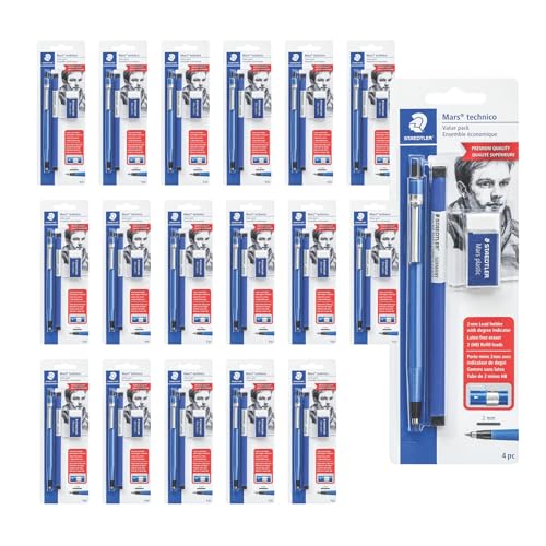 STAEDTLER Mars Technical Mechanical Pencil Set, Blue, 18 Pack