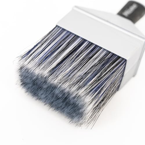Mäster 4” / 100mm Outdoor Angled Paint Brush – Diamond Durable All-Purpose Exterior Paint Brush for Walls, Fences, Decking & Masonry with Reusable Storage Box