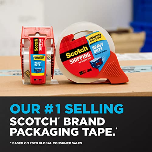 Scotch Heavy Duty Packing Tape Refill, 1.88 in x 54.6 yd, 18 Rolls