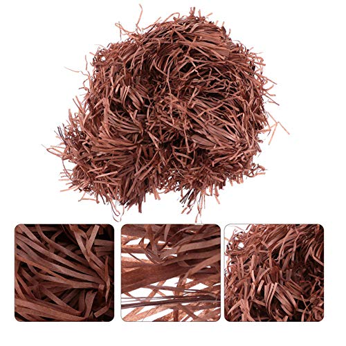ETAZMDITE Shredded Paper for Gift Boxes, Glitter Shredded Tissue Paper For Easter Gift Filling Multicolor 22x15cm Pack Of 6(Coffee*2 Pieces,22 * 15Cm*3Pcs)