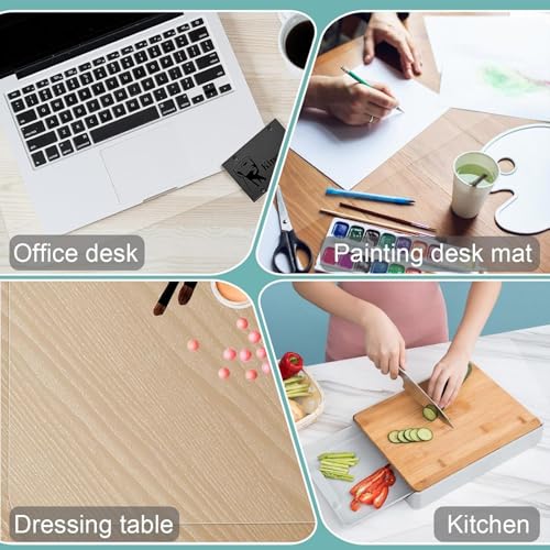 ACFBGFV Clear Desk Cover Protector 34in x 66in Desk Pad Mat Blotter on Top of Desks Transparent PVC Table Protector Rectangle Desk Mat Table Cover for Office Writing Desktop Dresser